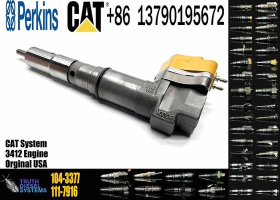 Fuel Injector 104-3377 174-7526 111-7916 138-8754 0R-8624 for CAT 3408E 3412E Engine 769D 773D 775D 631E 633E II 637E 651E 657E