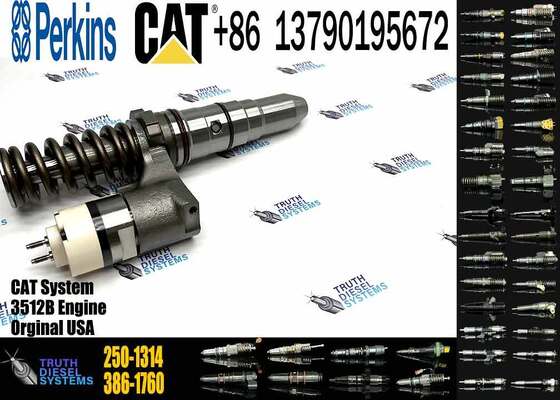 Diesel Fuel Injector 250-1314 2501314 10R-1290 10R1290 Injection Valves for Caterpillar 3508B 3512B 3516B