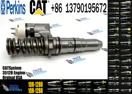 Excavator Spare Parts Common Rail Diesel Fuel Injector 10R-1280 250-1308 For CAT 3512B 3516B 3508B Engine