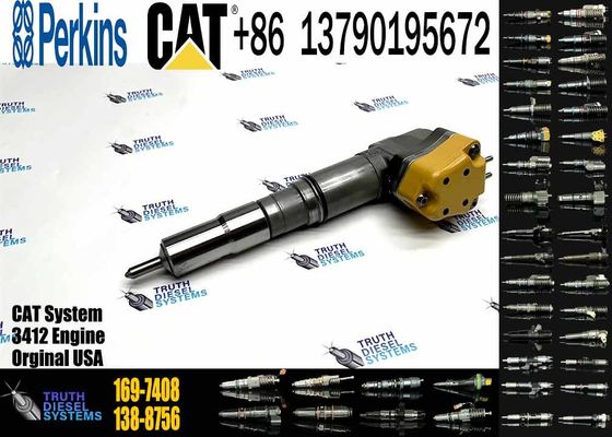 Excavator Engine Parts Fule Injetor 169-7408 174-7527 222-5967 20R-0760 232-1175 173-9272 For 3412E 3408 Fuel Injector