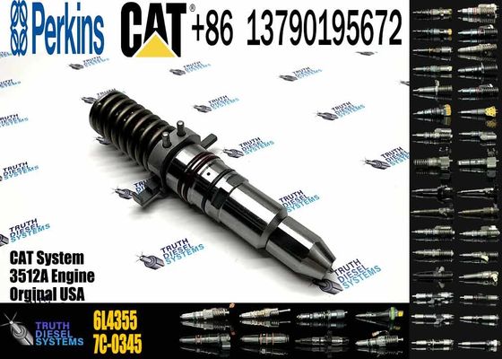 Diesel Engine Injector 4P9076 4P9077 7C4148 6L4355 0R-8338 10R-1252 For Caterpillar C3512A Common Rail