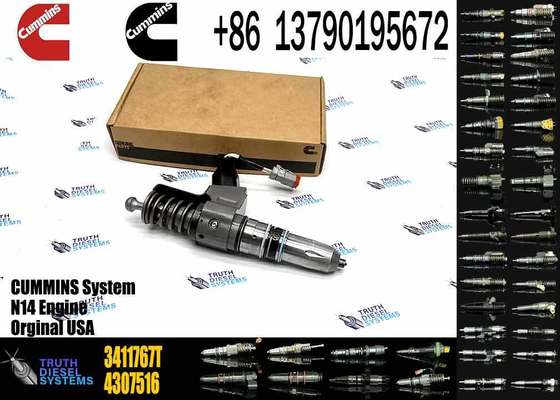 Commonal Rail Diesel Fuel Injector 3411760 3411767T for Cummins N14 Engine Trucks Tractor Excavator Engine Parts
