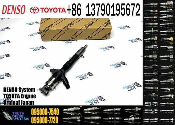 Common Rail Fuel Injector 095000-7540 23670-30280 2367030280 for Toyota Hilux 1KD-FTV Diesel Engine