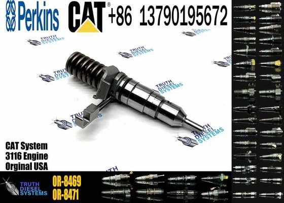 3116 Engine Diesel Common Rail Fuel Injector 0R-8469 0R8469 127-8225 1278225 for Caterpillar Excavator