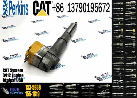 Diesel Fuel Injector 153-5938 232-1168 156-3895 204-2467 232-1167 173-4059 for Caterpillar CAT Engine 3412E 3412 Tractor