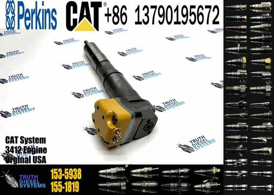Diesel Fuel Injector 153-5938 232-1168 156-3895 204-2467 232-1167 173-4059 for Caterpillar CAT Engine 3412E 3412 Tractor
