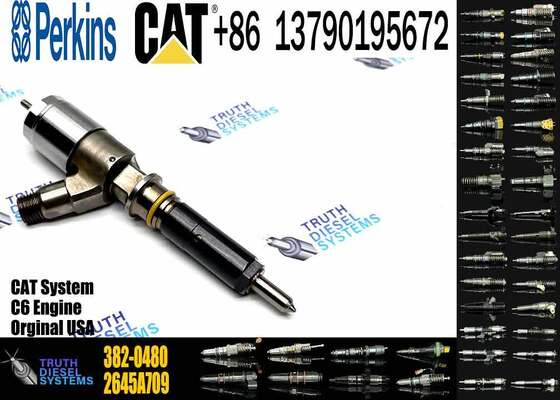 New Diesel Fuel Injectors 282-0490 2645A709 382-0480 306-9380 2645A734 320-0680 for Caterpillar C6.6 Excavator Truck Engine