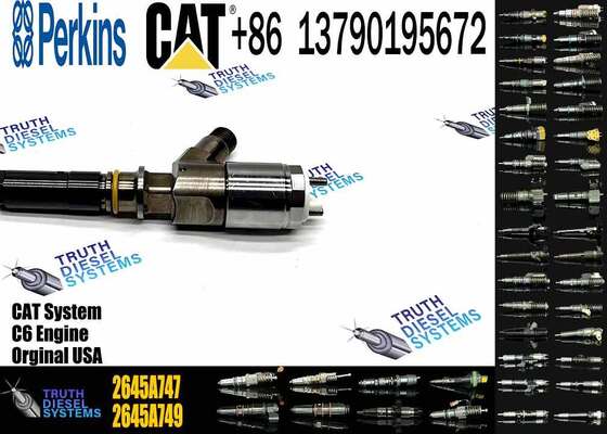 320D Diesel Common Rail Fuel Injectors 10R-7672 320-0680 for Caterpillar CAT C4.4 C6.6 Engine PERKINS 2645A747