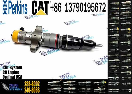 Excavator Accessories Fuel Injector 225-0117 236-0957 238-8092 240-8063 242-0857 245-3516 for CAT C9 Construction Machinery