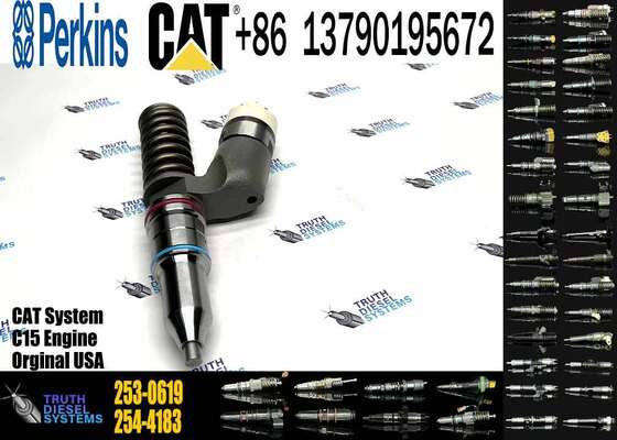 Excavator Parts 253-0619 Fuel Injector 2530619 10R-7232 10R7232 for CAT C15 C18 C32 3406E Series