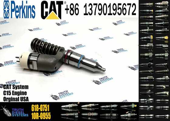 Common Rail Injector 30R-0004 618-0751 Suitable for CAT C15 C27 C32 C27 Engine Tractor D10N D10R D10T D10T2 Loader 990H 990K